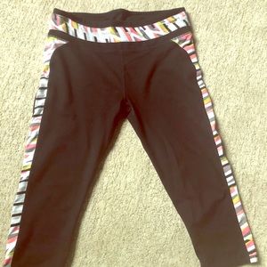 Fabletics Cropped Legging with Confetti Trim